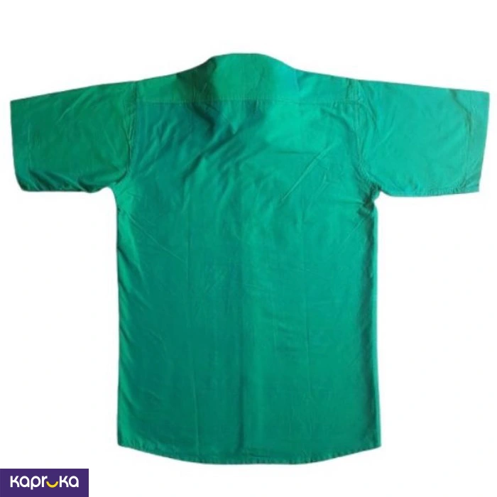 Homins Handloom Gents Double Pocket Shirt Turquoise Blue And Green
