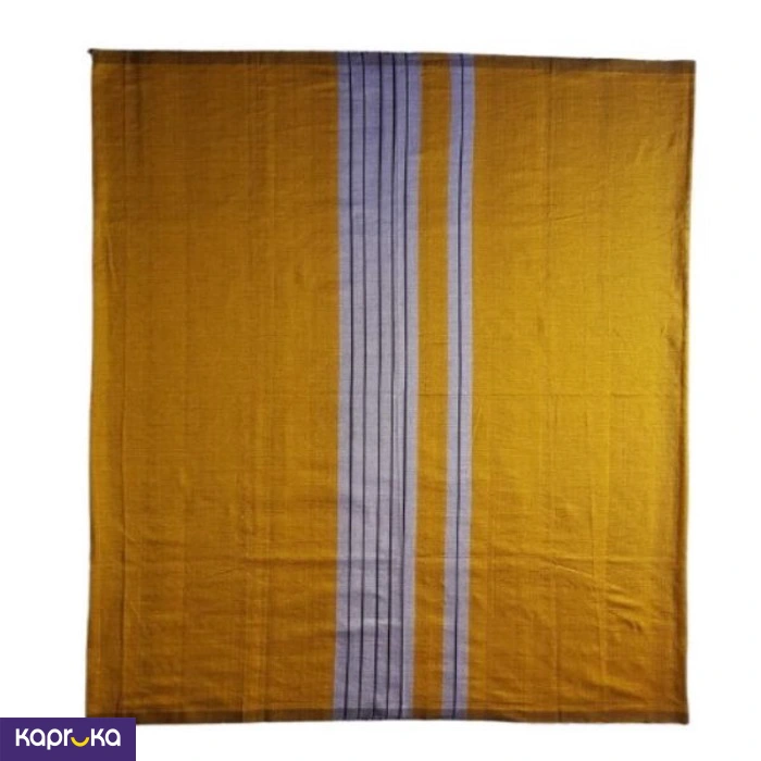 Homins Handloom Gents Sarong Emperor Collection Goldenyellow Silve Black
