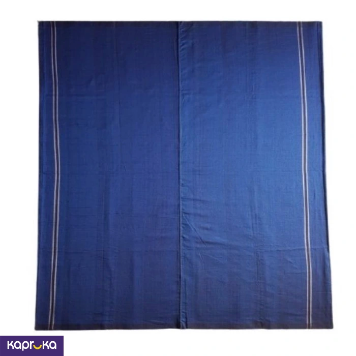 Homins Handloom Gents Sarong Emperor Collection Royal Blue Silver Black