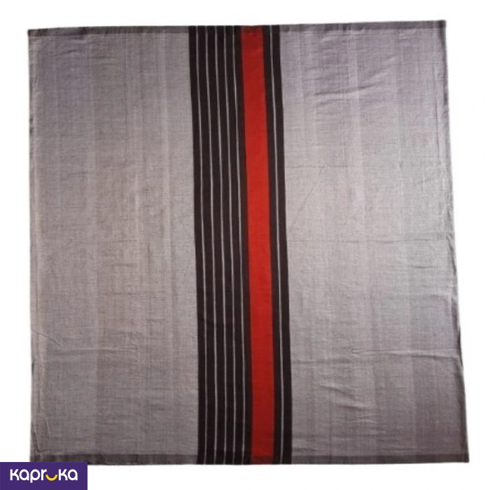 Homins Handloom Gents Sarong Emperor Collection Silver Black Red