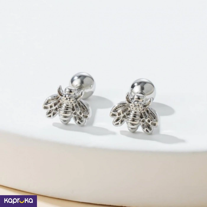 Stainless Steel Cute Bee Earrings