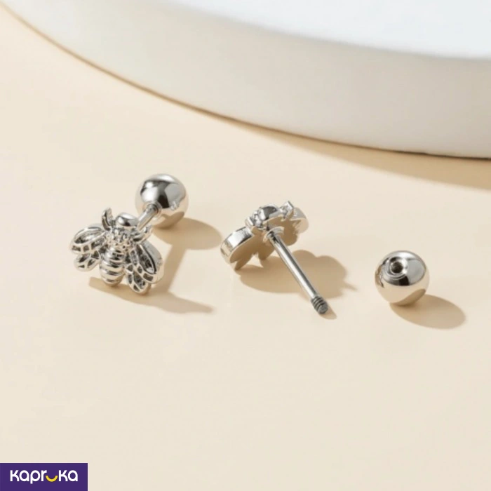 Stainless Steel Cute Bee Earrings