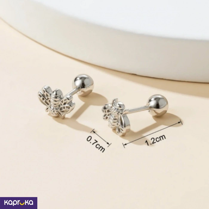 Stainless Steel Cute Bee Earrings