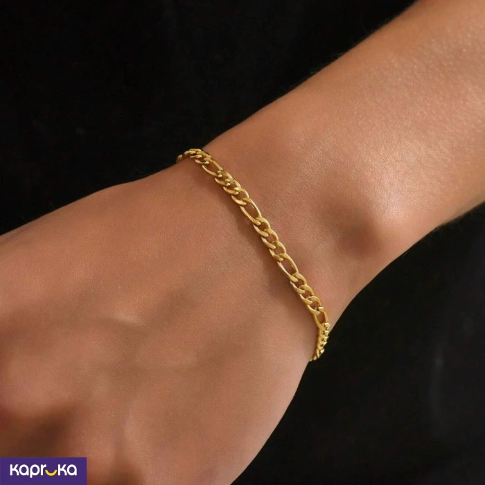 Stainless Steel Gold Tone Bracelet For Men