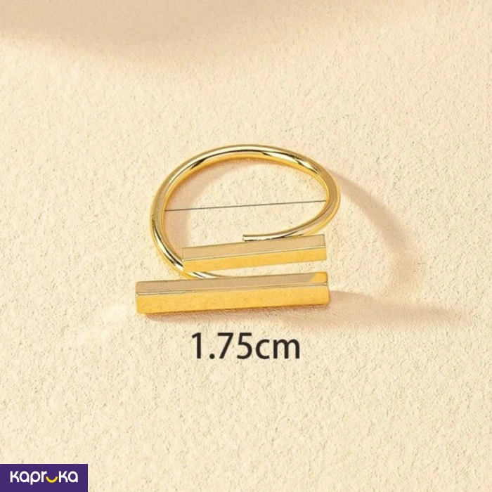 Stainless Steel Adjustable Twin Bar Ring