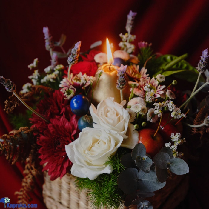 Candlelit Blooms Basket By Shirohana
