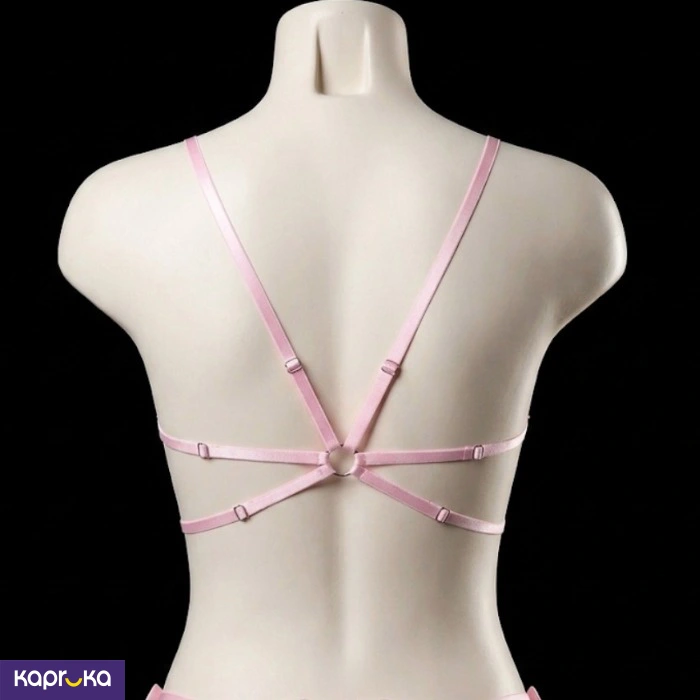 Romantic Pink Mesh Lace Cupid Sexy Lingerie For Womensize M