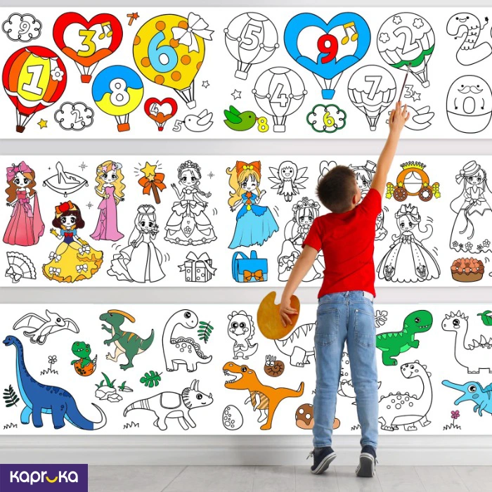 Kids Educational Drawing Paper Roll 30 Cm X 300 Cm