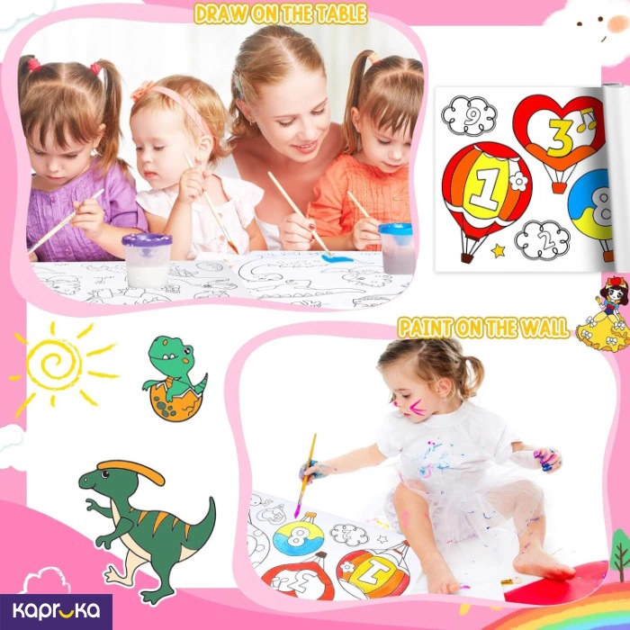 Kids Educational Drawing Paper Roll 30 Cm X 300 Cm