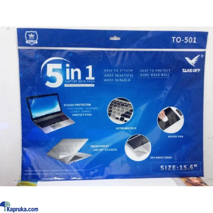15 Point 6 Laptop Pouch And 5 In 1 Skin Pack With Portable Steel Laptop Stand