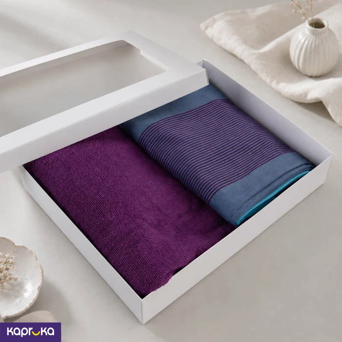 Purple Towel With Matching Sarong