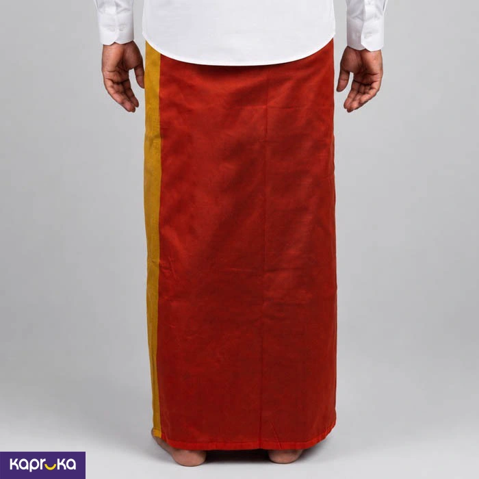 Red Sarong With Yellow Stripes