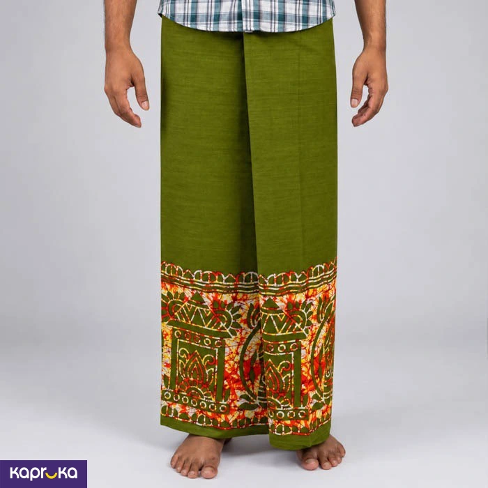 Mint Green Ceylon Design Sarong