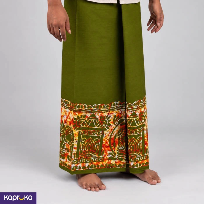 Mint Green Ceylon Design Sarong