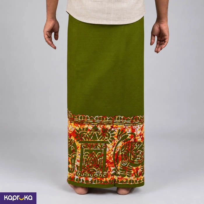 Mint Green Ceylon Design Sarong