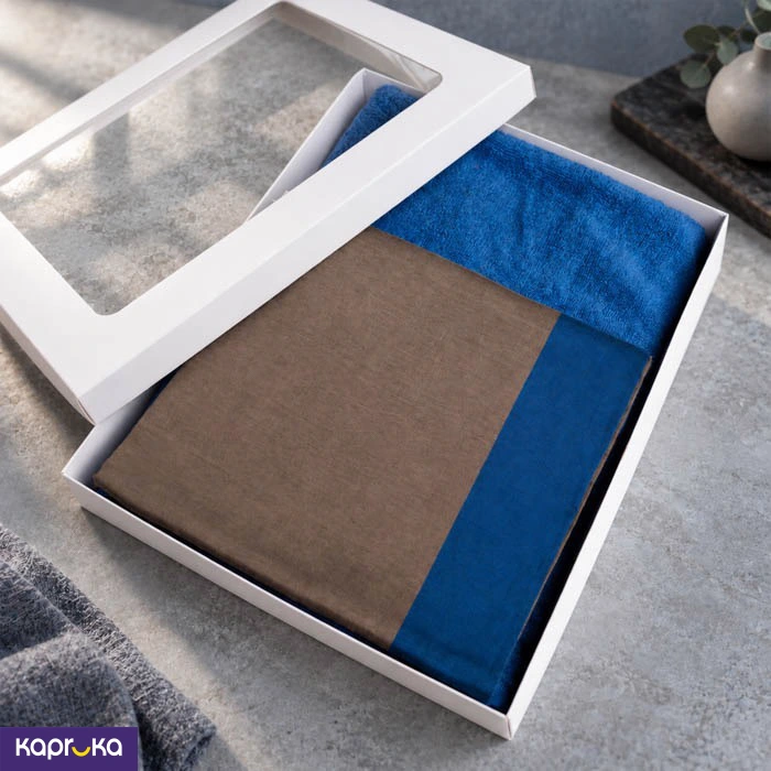 Blue Towel With Matching Sarong