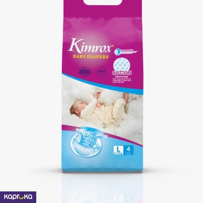 Kimrox Baby Diapers Large 4 Pcs 9 To 14 Kg