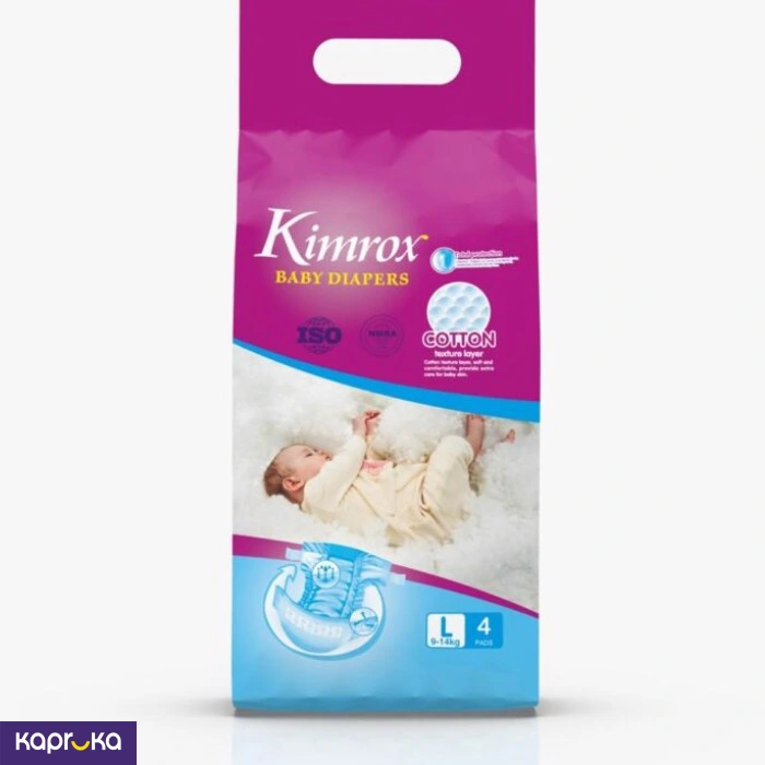 Kimrox Baby Diapers Large 4 Pcs 9 To 14 Kg