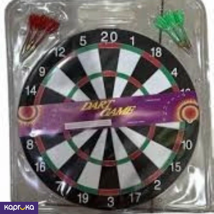 Dart Board 17 Inches Double Side With 6 Metal Darts Pd