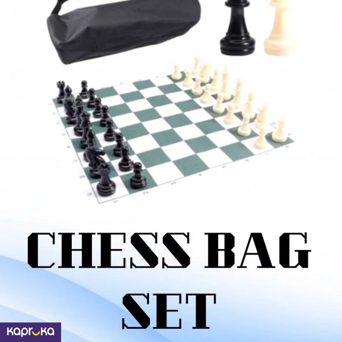 Chess Set With Carry Bag Mat Size 16 5X16 5 Pd