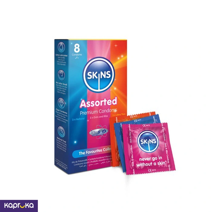 Skins UK Condoms Assorted 8 Pack