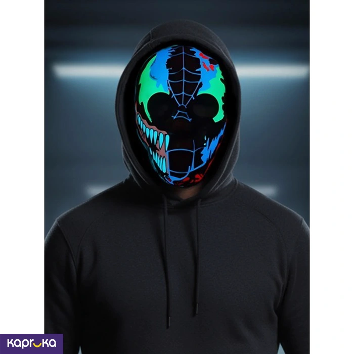 LED Skully Boo Mask Scary Boo For Halloween
