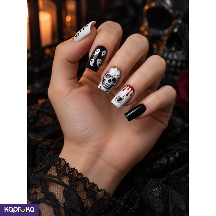 Diva Press On Nails Halloween Edition Scary Boo