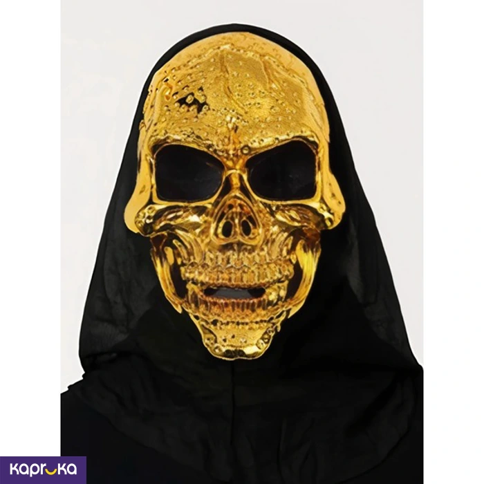Bling Bling Boo Skull Mask Gold For Halloween
