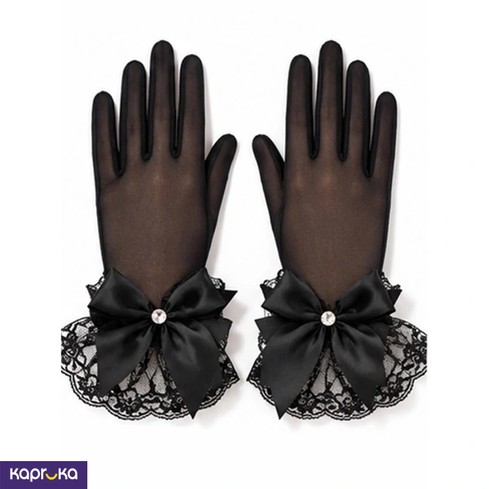 Miss Darling Bow Gloves For Halloween