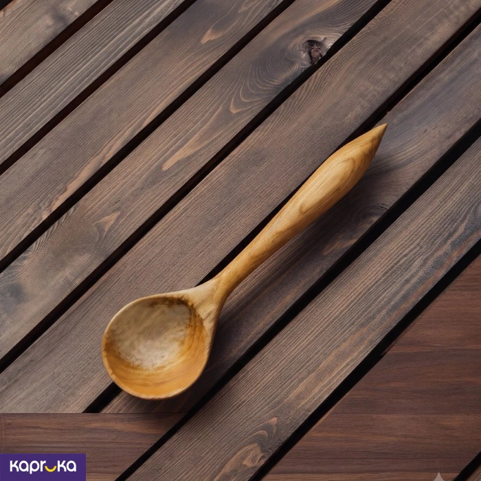 Teak Wood Dessert Spoon 6 Inch