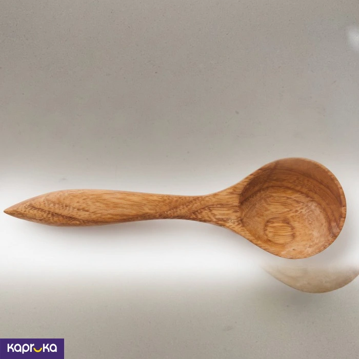 Teak Wood Dessert Spoon 6 Inch