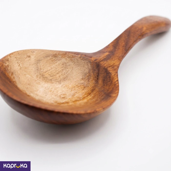 Teak Wood Dessert Spoon 6 Inch
