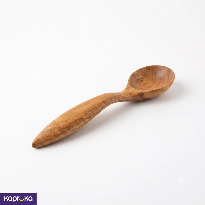 Teak Wood Dessert Spoon 6 Inch