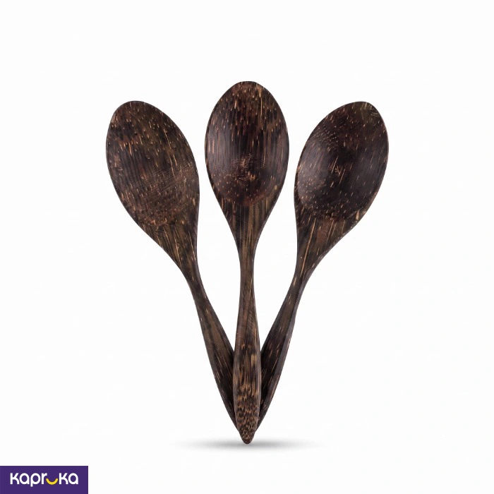 3 Pcs Kithul Wood Dessert Spoon