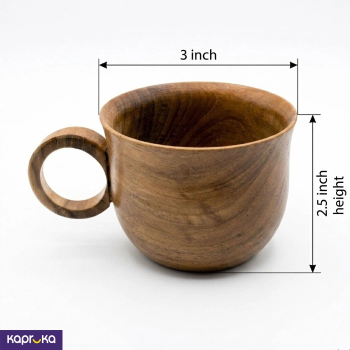 Tea Cup And Saucer Premium Teak Wood