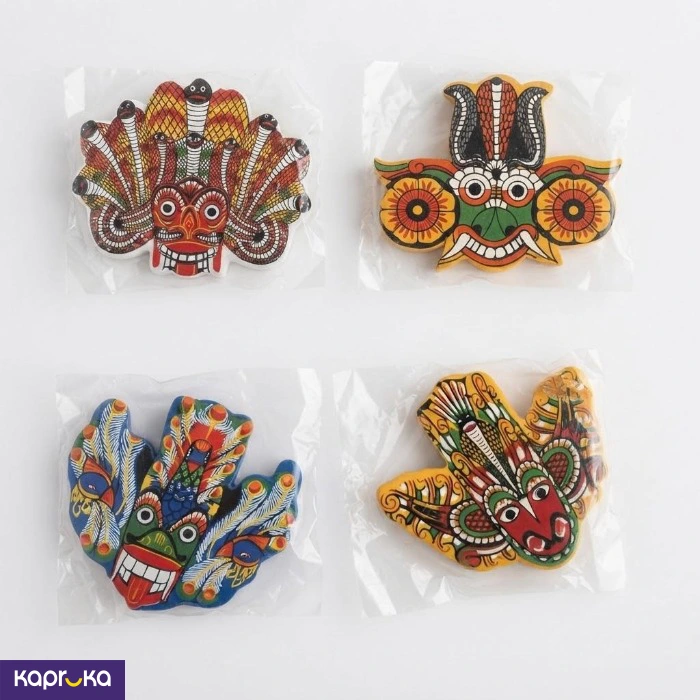 4 Pcs Devil Magnet Set Souvenir Fridge Magnet