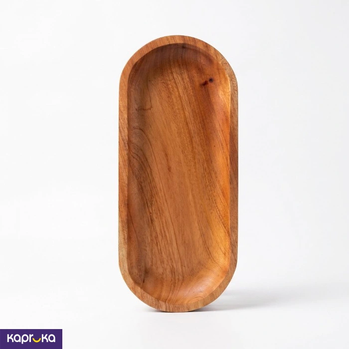 Mahogany Wooden Long Tray Platter
