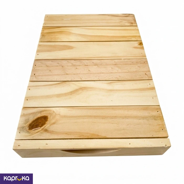 Handcrafted Pine Wood Serving Organizer Tray