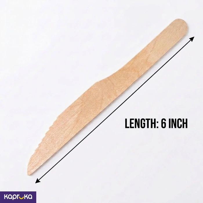 Bamboo Disposable Knife Set Of 10 Eco Friendly Wooden Knives 6 Inch