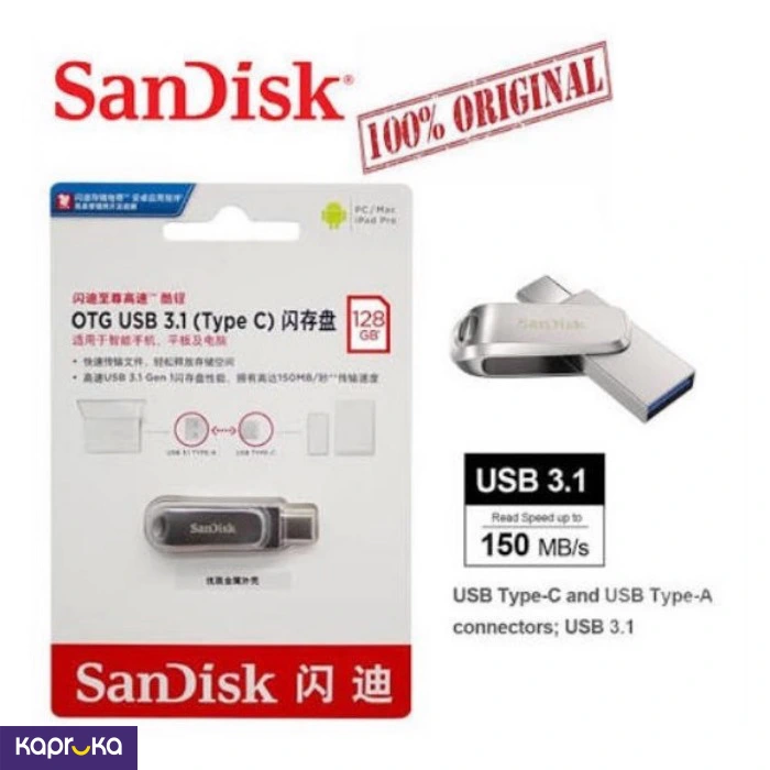 Flash Drive 128gb Sandisk Authentic Product Usb Plus Type C