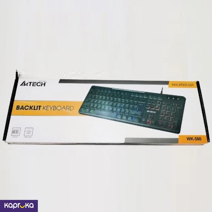 Keyboard Rgb Led Backlit Well Known A4tech Usb Wired Wk580