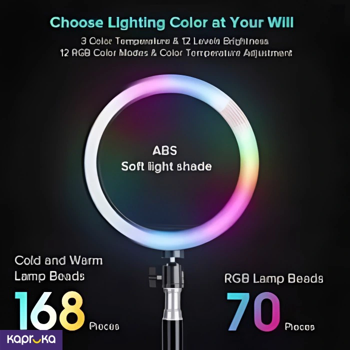 Selfie Rgb Led Ring Light Video Blog Plokama 300 Series