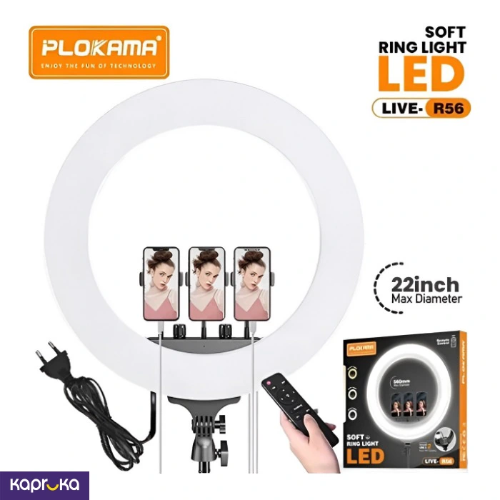 Plokama Studio Ring Light Professional Photo Shoot Live R56 Pro