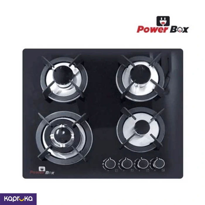 Powerbox 4 Burner Glass Top Gas Stove