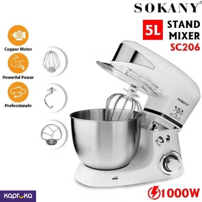 Sokany 5l Stand Mixer With Bowl Sc206
