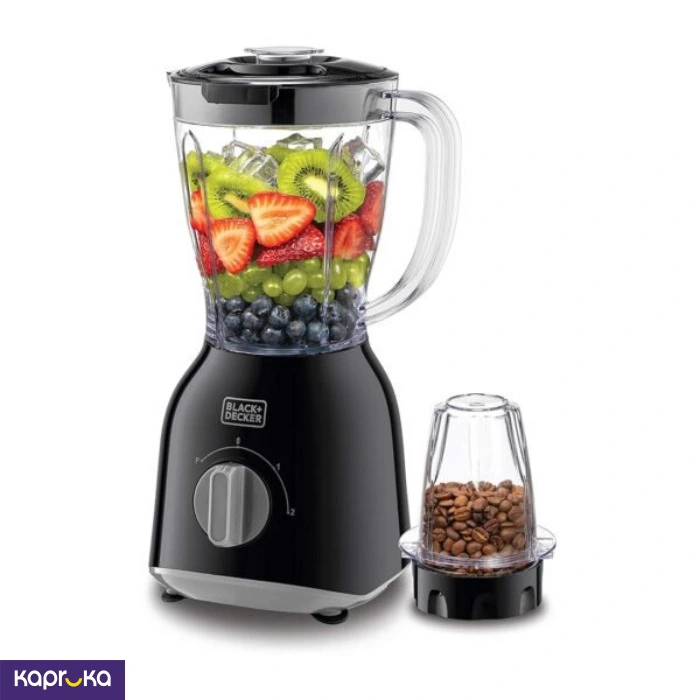 Black And Decker 400w 1l Blender With Blender Jar And Grinder Mill Bx365pr B5