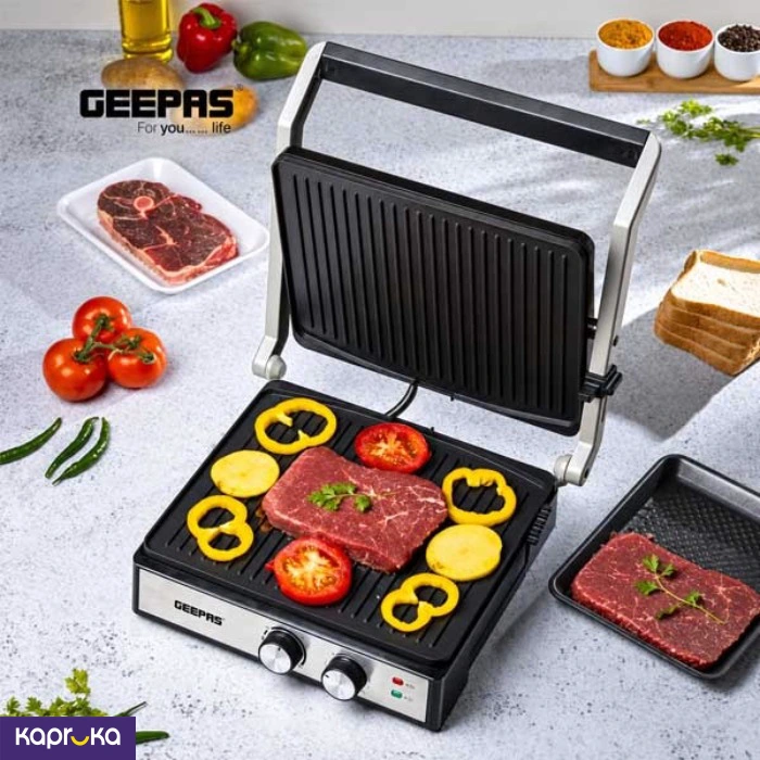 Geepas 2000w Stainless Steel Grill Maker Ggm36539