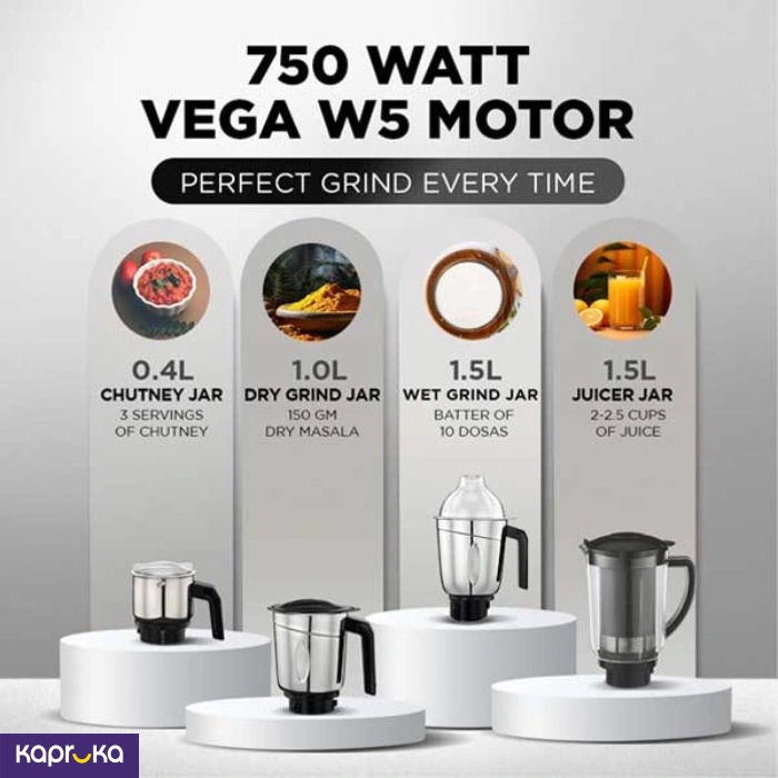 Preethi Mixer Grinder Galaxy Plus 750 Watt Mg250