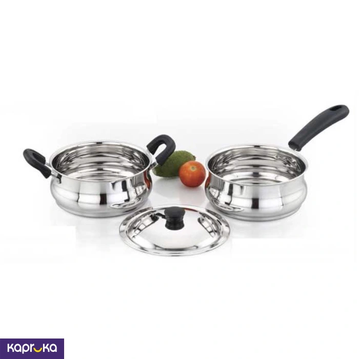 Level 3pcs Stainless Steel Cookware Set Ultima