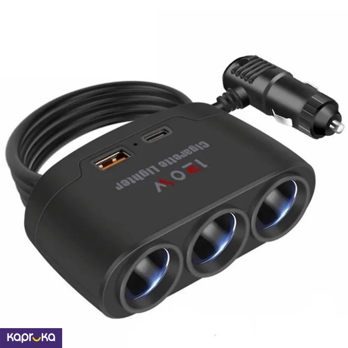 Car All In One Mobile Charger 120w Multiple Connectors